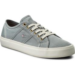 Tenisówki GANT - Zoe 16538451 Windy Gray G891. Szare półbuty damskie GANT, bez wzorów, z gumy, bez zapięcia. W wyprzedaży za 169,00 zł.