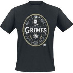 The Walking Dead Rick Grimes - Premium Walker Protection T-Shirt czarny. Czarne t-shirty męskie The Walking Dead, l, bez wzorów, bez kołnierzyka. Za 74,90 zł.