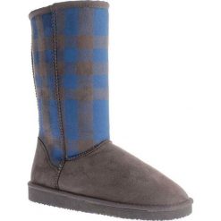 Buty zimowe damskie: Kozaki „Melisa” w kolorze antracytowo-niebieskim