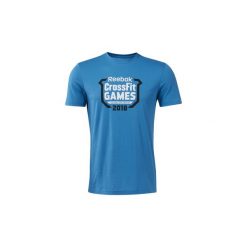 T-shirty z krótkim rękawem Reebok Sport Koszulka CrossFit Games Crest. Niebieskie koszulki męskie Reebok Sport, s, bez wzorów, sportowe, bez kołnierzyka, z krótkim rękawem, krótkie. Za 119,00 zł.