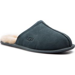 Kapcie UGG - M Scuff 1101111 M/Syb. Niebieskie klapki męskie marki Ugg, z wełny. W wyprzedaży za 269,00 zł.
