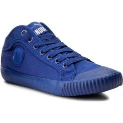 Trampki PEPE JEANS - Industry Routes PBS30299 Blue 551. Niebieskie trampki chłopięce marki Pepe Jeans, z gumy, na sznurówki. W wyprzedaży za 149,00 zł.