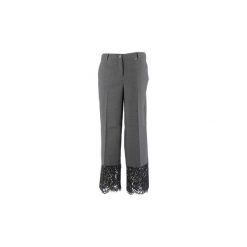 Spodnie z lejącego materiału Twin Set SA82KD. Szare spodnie damskie Twin Set, xs. Za 460,21 zł.