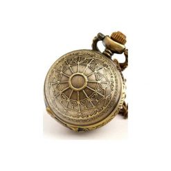 KULECZKA II (GOLDEN) zegarek wisiorek na łańcuszku. Żółte zegarki damskie marki Drobiny czasu, z brązu. Za 109,00 zł.