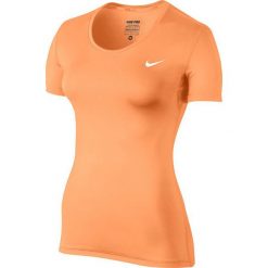 Topy sportowe damskie: Nike Koszulka damska Women’s Pro Cool Top pomarańczowa r. L (725745 835)