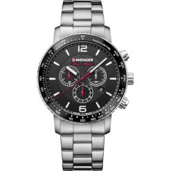 ZEGAREK WENGER Roadster Black Night Chronograph. Czarne zegarki damskie produkty. Za 820,00 zł.