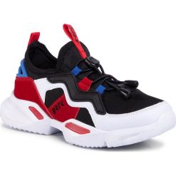 Sneakersy BARTEK - 78219-RE5 Biało Czerwony. Czarne trampki chłopięce Bartek, bez wzorów, ze skóry ekologicznej, na sznurówki. W wyprzedaży za 129,00 zł.
