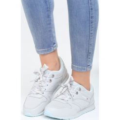 Szaro-Niebieskie Buty Sportowe Frame. Niebieskie buty sportowe damskie marki Born2be. Za 99,99 zł.