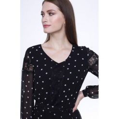 Sukienka maxi w grochy L'AF DORI. Czarne sukienki damskie na lato, s, w paski, z koronki, maxi. Za 669,00 zł.