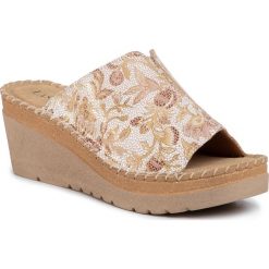 Klapki LASOCKI - ARC-4777-01 Beige. Brązowe klapki damskie Lasocki, bez wzorów, ze skóry, bez obcasa, na obcasie. Za 119,99 zł.
