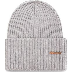 Czapka TRUSSARDI JEANS - Hat Rib-Knitted 59Z00079 E010. Szare czapki zimowe damskie marki Calvin Klein Jeans, na zimę, z jeansu. Za 189,00 zł.