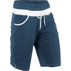 Szorty dresowe bonprix ciemnoniebieski. Niebieskie spodnie damskie bonprix, z dresówki. Za 44,99 zł.