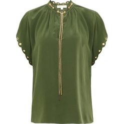 MICHAEL Michael Kors SCALLOP CHAIN TO Bluzka jade. Zielone bralety MICHAEL Michael Kors, m, z jedwabiu. Za 949,00 zł.