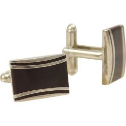 Ciemnobrązowe Eleganckie Spinki do Mankietów -Chattier- Srebrne, Męskie SPMCHBASIC0079. Szare spinki do mankietów męskie Chattier, srebrne. Za 33,00 zł.
