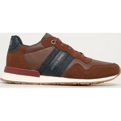 Jack & Jones - Buty. Pomarańczowe sneakersy męskie Jack & Jones, z okrągłym noskiem, na sznurówki. Za 219,90 zł.