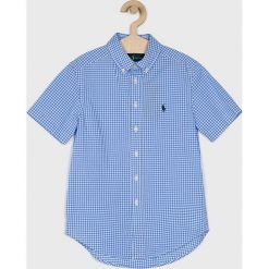 Polo Ralph Lauren - Koszula dziecięca 134-176 cm. Niebieskie koszule chłopięce z bawełny, casualowe, polo, krótkie. W wyprzedaży za 179,90 zł.