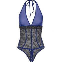 Bluzki body: Body ze stringami "ouvert" bonprix czarno-szafirowy