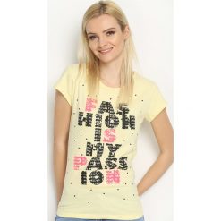 Bluzki, topy, tuniki: Żółty T-shirt Catch On