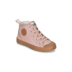 Buty Dziecko Palladium PALLAPHOENIX MID. Różowe trampki dziewczęce marki Palladium, bez wzorów, bez zapięcia. Za 247,20 zł.