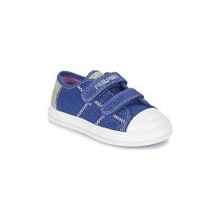 Buty Dziecko Pablosky GUELOKIA. Niebieskie trampki dziewczęce marki Pablosky, bez wzorów, bez zapięcia. Za 135,20 zł.