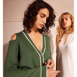 Kardigan w kolorze zielonym. Zielone swetry damskie Rodier, xl. W wyprzedaży za 259,95 zł.