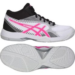 Buty do siatkówki Asics Gel-Task Mt W B753Y-100. Białe buty sportowe damskie Asics, bez wzorów, ze skóry, sportowe, do siatkówki. W wyprzedaży za 389,00 zł.