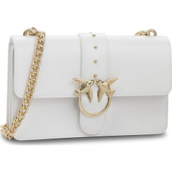 Torebka PINKO - Love Simply 5 Tracolla Al 18-19 PLTT 1P216U Y4YM White Z04. Białe torebki klasyczne damskie Pinko, ze skóry. Za 1319,00 zł.