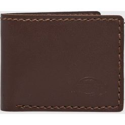 Dickies - Portfel skórzany. Czarne portfele męskie Dickies, bez wzorów, ze skóry. W wyprzedaży za 89,90 zł.