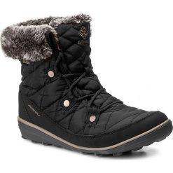 Śniegowce COLUMBIA - Heavenly Shorty Omni-Heat BL1652 Black/Kettle 010. Czarne kozaki damskie Columbia, na zimę, ze skóry ekologicznej, eleganckie, bez zapięcia. Za 449,99 zł.