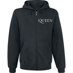 Queen Crest Vintage Bluza z kapturem rozpinana czarny. Czarne bluzy męskie rozpinane Queen, l, z kapturem. Za 184,90 zł.