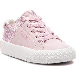 Tenisówki GUESS - FT5LAR ELE12 PINK. Różowe trampki dziewczęce Guess, z aplikacjami, z gumy, bez zapięcia. Za 219,00 zł.