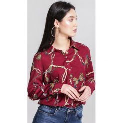 Bordowa Koszula Posture. Czerwone koszule damskie other, xl, bez wzorów, z wykładanym kołnierzem, bez rękawów. Za 54,99 zł.
