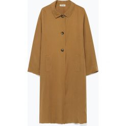 Płaszcz "Nalastate" w kolorze jasnobrązowym. Pomarańczowe płaszcze damskie American Vintage, s, bez wzorów. W wyprzedaży za 365,95 zł.
