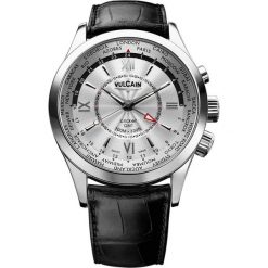 Zegarki męskie: Zegarek męski Vulcain Aviator GMT Steel 100108.141LF