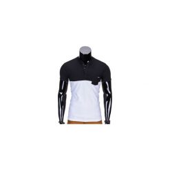 T-shirty męskie: T-SHIRT MĘSKI BEZ NADRUKU S662 – CZARNY