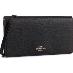 Torebka COACH - Ppbl Foldover Xbody 87401 LIBLK Black. Czarne listonoszki damskie Coach, bez wzorów, ze skóry, bez dodatków. Za 839,00 zł.