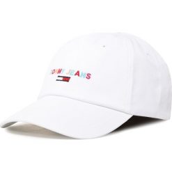 Czapka z daszkiem TOMMY JEANS - Tjw Sport Cap Embroidered AW0AW08396 YA2. Białe czapki damskie Tommy Jeans, bez wzorów, z bawełny. W wyprzedaży za 129,00 zł.