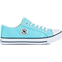 Trampki damskie slip on: Trampki new age niebieskie CHARLA