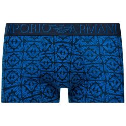 Bokserki Emporio Armani Underwear 111290 9P506 57335. Niebieskie bokserki męskie Emporio Armani Underwear, bez wzorów, z elastanu. W wyprzedaży za 119,00 zł.