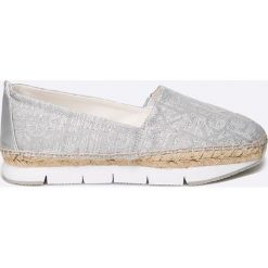Calvin Klein Jeans - Espadryle. Szare espadryle damskie marki Calvin Klein Jeans, z jeansu, na obcasie. W wyprzedaży za 279,90 zł.