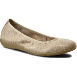 Baleriny CAPRICE - 9-22142-28 Beige Reptile 410. Brązowe baleriny damskie Caprice, bez wzorów, ze skóry, bez obcasa. W wyprzedaży za 179,00 zł.