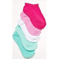 Blukids - Skarpetki dziecięce (5-pack). Szare skarpetki dziewczęce Blukids, bez wzorów, z elastanu. W wyprzedaży za 14,90 zł.