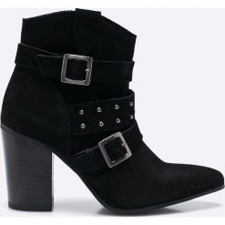 Vero Moda - Botki. Szare botki damskie lity Vero Moda, z materiału. W wyprzedaży za 199,90 zł.