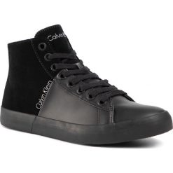 Sneakersy CALVIN KLEIN JEANS - Buck SE8463 Black/Black. Czarne półbuty męskie Calvin Klein Jeans, na co dzień, bez wzorów, z jeansu, eleganckie, bez zapięcia. W wyprzedaży za 289,00 zł.