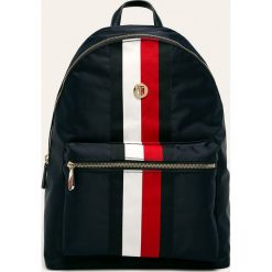 Tommy Hilfiger - Plecak. Niebieskie plecaki damskie TOMMY HILFIGER, z aplikacjami, z nylonu. Za 449,90 zł.