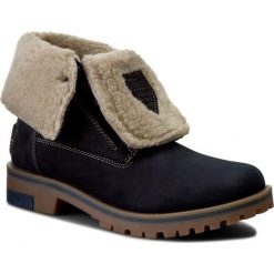 Trapery LASOCKI - WI21-DOG-02 Granatowy 1. Niebieskie buty zimowe damskie Lasocki, z nubiku. W wyprzedaży za 179,99 zł.