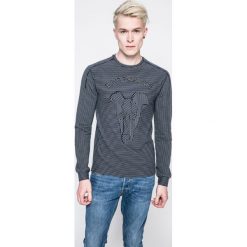 Trussardi - Bluza. Niebieskie bluzy męskie marki Trussardi, m, bez wzorów, z elastanu, z okrągłym kołnierzem, bez rękawów, bez kaptura. W wyprzedaży za 569,90 zł.