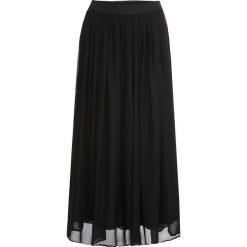 Spódnica maxi bonprix czarny. Czarne spódniczki damskie bonprix, w paski, z szyfonu, długie, maxi, rozkloszowane. Za 99,99 zł.