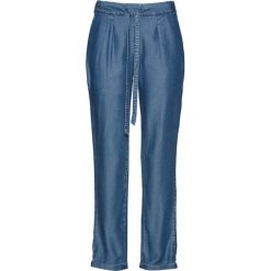 Chinosy damskie: Spodnie chino 7/8 z tencelu bonprix niebieski „stone”