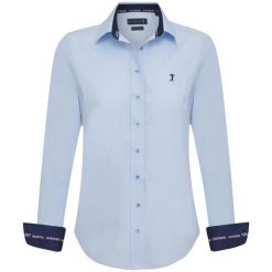 Sir Raymond Tailor Koszula Damska Occasion S Niebieska. Niebieskie koszule damskie Sir Raymond Tailor, s, bez wzorów, bez kołnierzyka, bez rękawów. Za 149,00 zł.